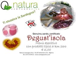 Menù aperitivo Degust´isola