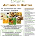 Autunno in Bottega: gli appuntamenti del sabato col gusto e il benessere